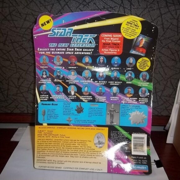 Star Trek The Next Generation The Vorgon Action Figure Collectible With Card - Picture 3 of 4